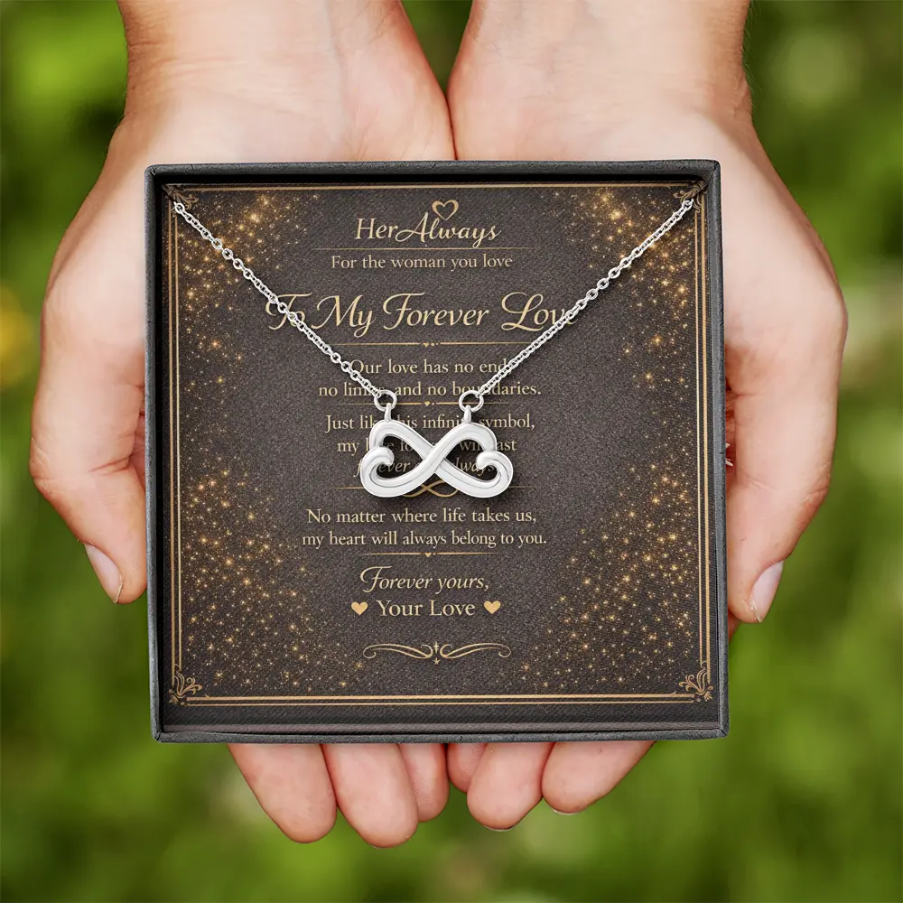 Holding Infinity Love Necklace