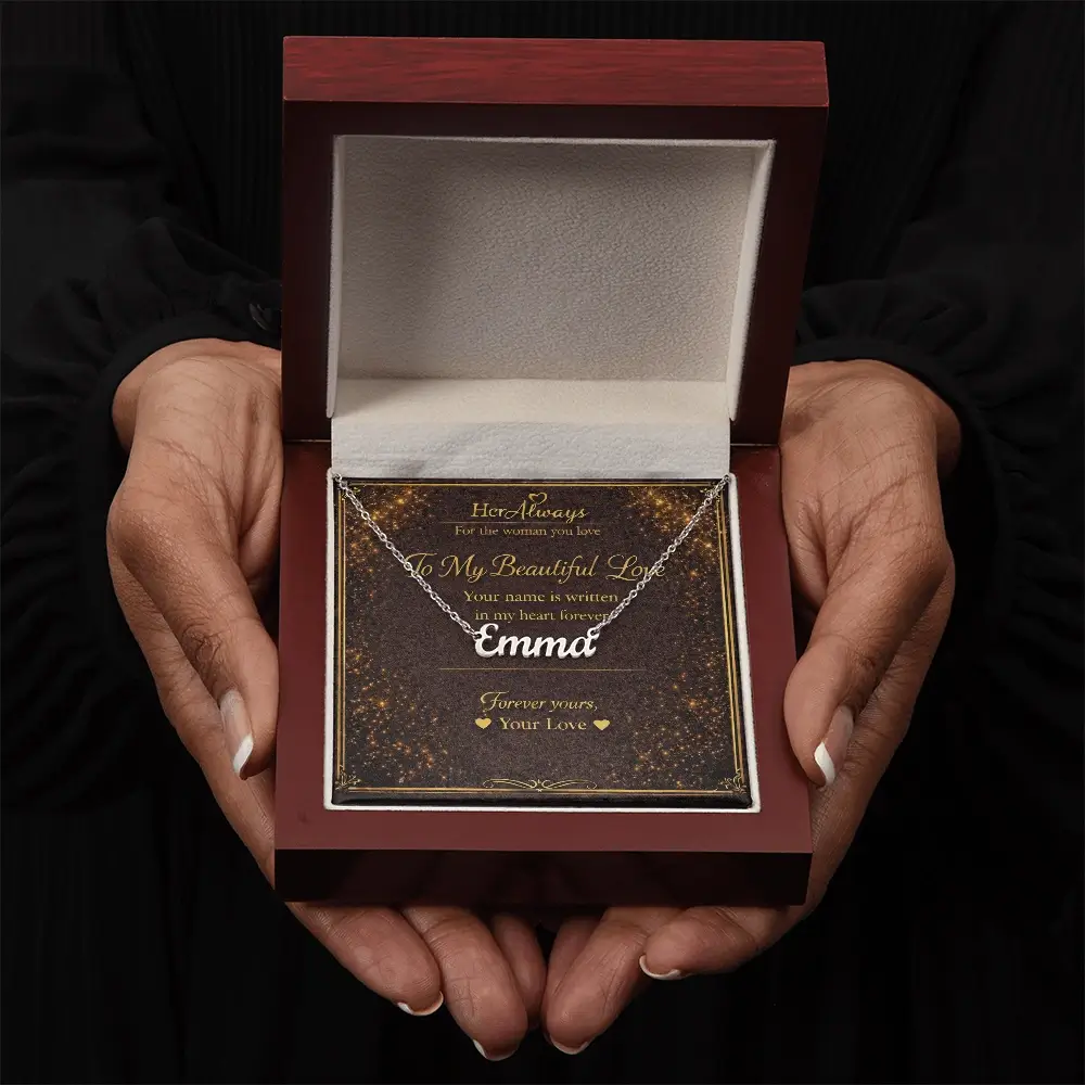 Custom Name Necklace moment